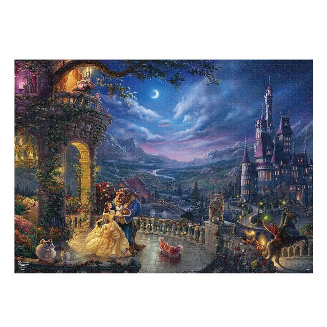 Disney Store - Beauty and the Beast Dance in the Moonlight 2000 Piece Puzzle - Jigsaw Puzzle