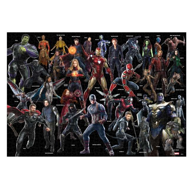 Disney Store - Marvel Puzzle 1000 Teile „Marvel Great Characters“ - Puzzle Japan Disney Store