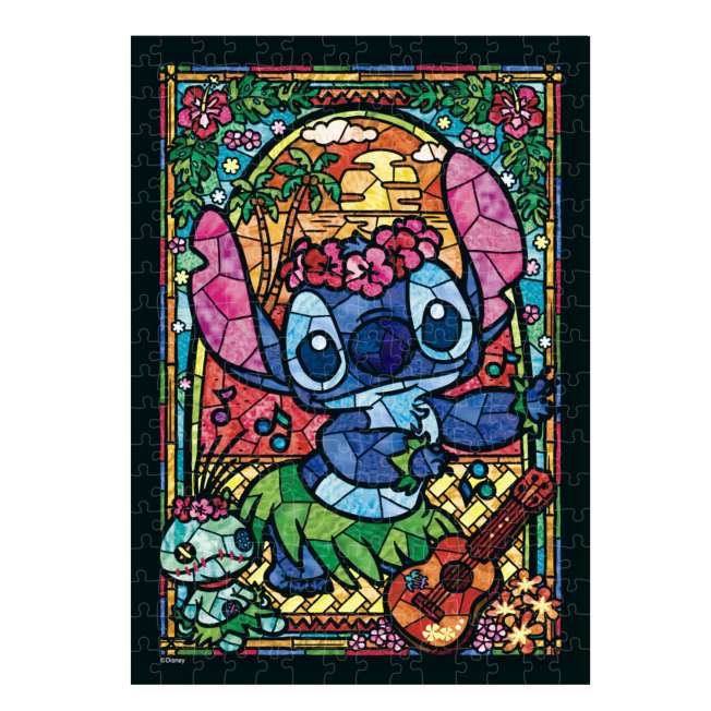 Disney Store - Stitch-Puzzle „Stained Art“ 266 Teile „Stitch Stained Glass“ - Puzzle Japan Disney Store