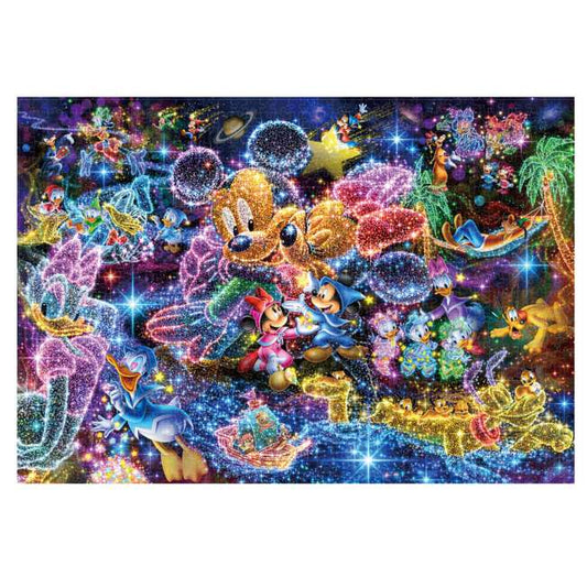 Disney Store - Disney Charakter Puzzle Stained Art 1000 Teile „Wish upon the Starry Sky...“ - Puzzle Japan Disney Store