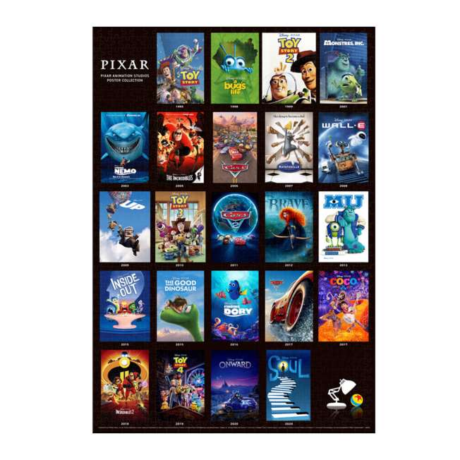 Disney Store - Pixar All Character Jig Sägepuzzle 1000 Stück "Pixar Animation Studios Postersammlung - Puzzle Japan Disney Store