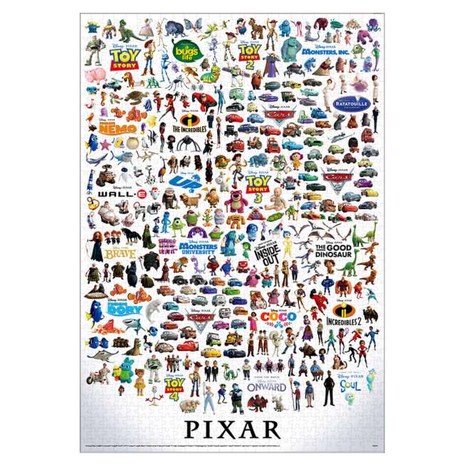 Disney Store - Pixar All Character Puzzle 1000 Teile  "Pixar Charakter/großartige Sammlung - Puzzle Japan Disney Store