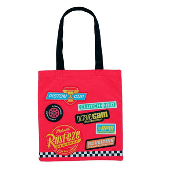 Disney Store - Cars Tote Bag mit Sponsor-Logo-Sticker - Tasche