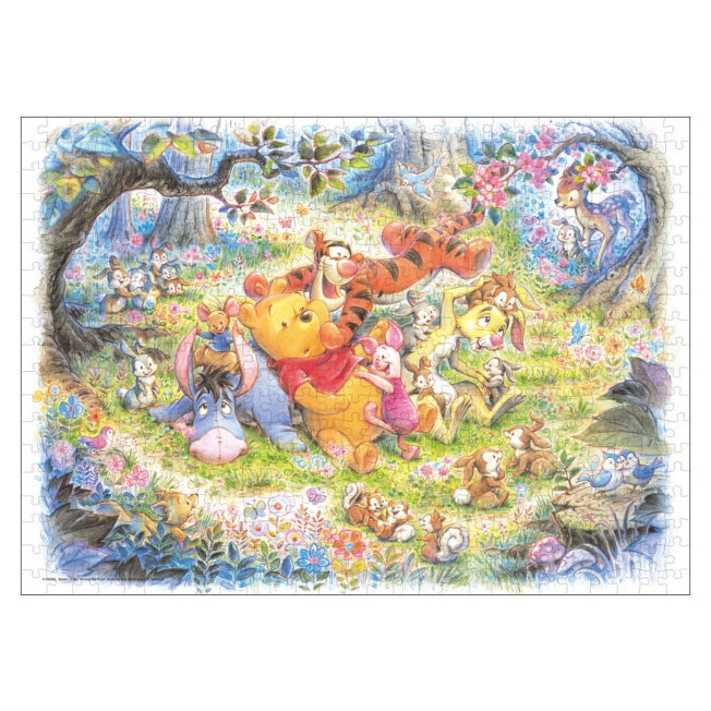 Disney Store Winnie the Pooh 500 Piece Puzzle "Somehow Happy" Puzzle