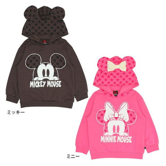 Disney Store - Minnie Character Fleece Sweater 0040K / Baby Size Kids Girls Bow Long Sleeve Top Pullover Semi-Wide