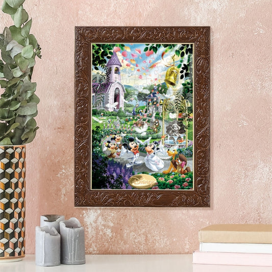 Mickey & Minnie Holographic Crystal Puzzle 108 Teile "Hochzeitglocken"