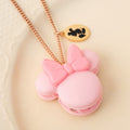 Disney Store - Minnie Maus Halskette Erdbeermilch Macaron - Schmuckstück Japan Disney Store