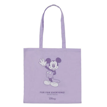 Disney Store - Mickey Lavendel Flache Logo Einkaufstasche - Tote Bag Kollektion