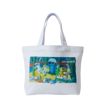 Disney Store - Plus Anq (プラスアンク) Lilo & Stitch Design MOVIE COLLECTION Canvas Tote - Einkaufstasche