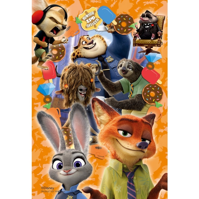 Disney Store - Yano Man Zootopia Petit (Transparent Piece) 70 Piece Happiness Frame - Zootopia - 10x14.7cm - Puzzle