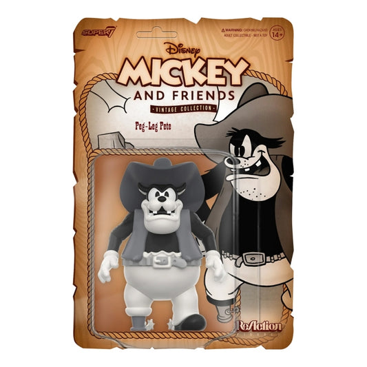 Disney Store - Reaction 3.75 Inch Action Figure "Mickey &amp; Friends" Vintage Collection Series 3 Pete - Collectible Figure