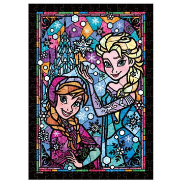 Disney Store Anna &amp; Elsa Stained Glass Puzzle Puzzle