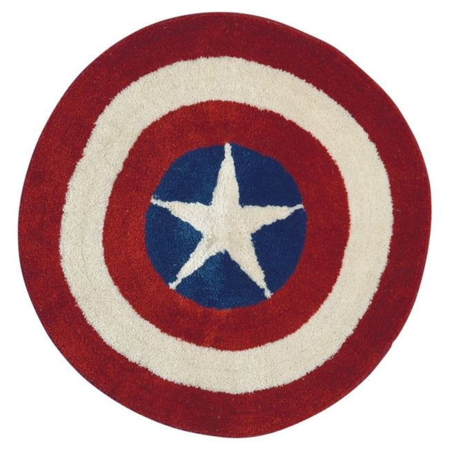 Disney Store - Marvel Captain America Runde Hakenmatte - Wohnaccessoire