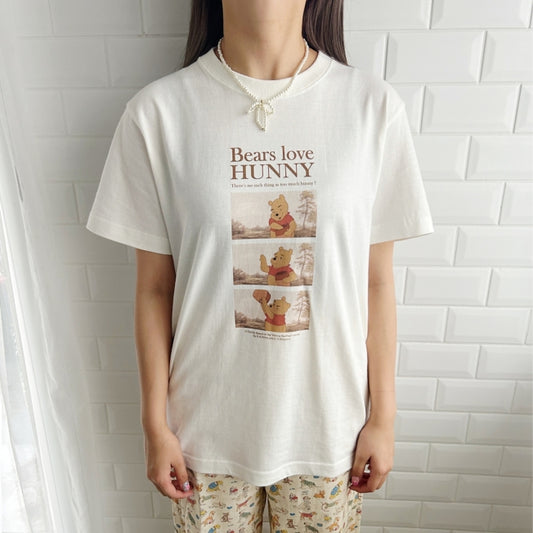 Disney Store - Winnie the Pooh T-Shirt in Vanillefarbe - T-Shirt