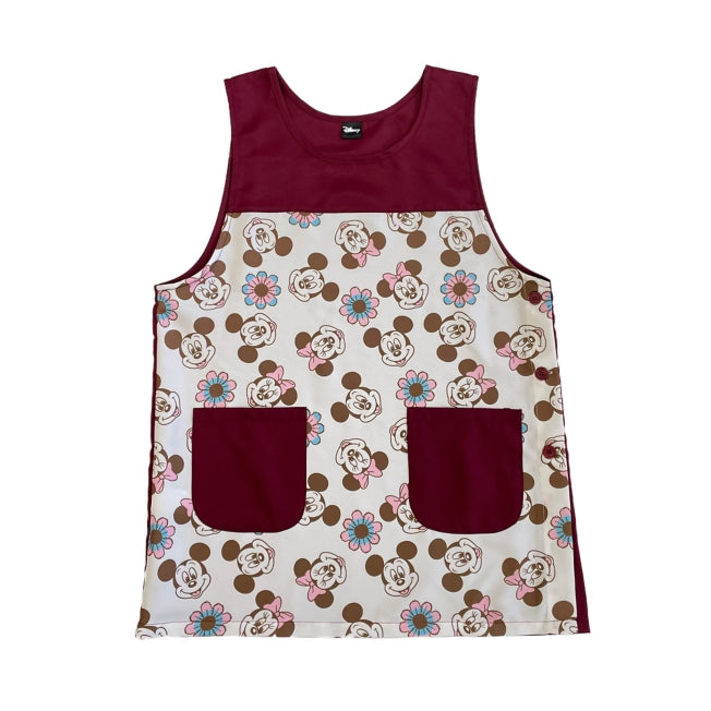 Disney Store - Mickey &amp; Minnie Overall Pattern Apron - Kitchen Accessory