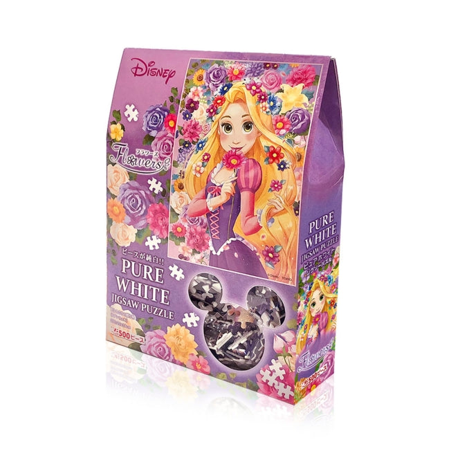 Disney Store - Rapunzel Pure White Puzzle 500 pieces "Flower Tiara Gift (Rapunzel)" Flowers Series - Puzzle