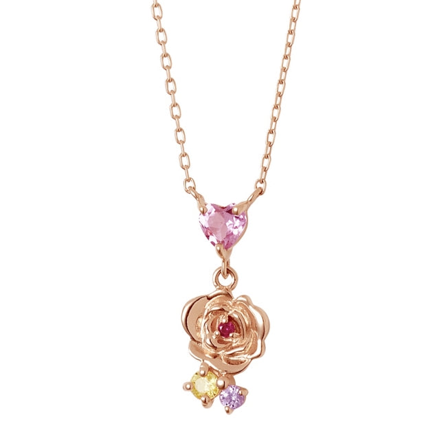 Disney Store - DI-PN1828YSP Disney Prinzessin Belle / Pinkgold Halskette - Schmuck Japan Disney Store