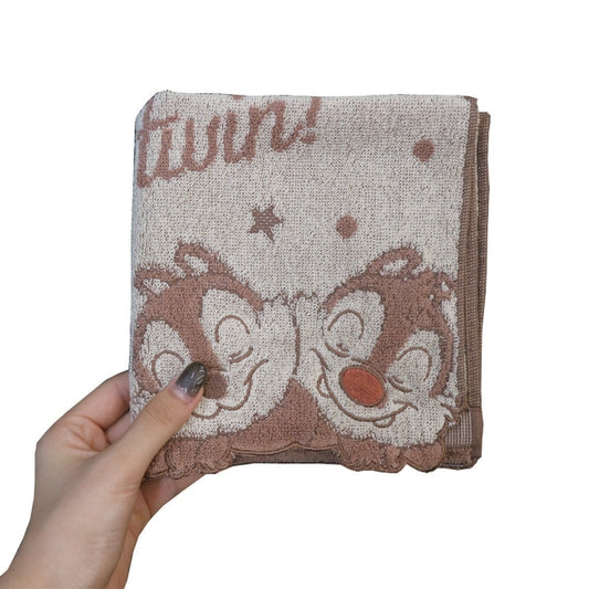 Disney Store Chip &amp; Dale Washcloth Dreamy Nuts Bathroom Accessory