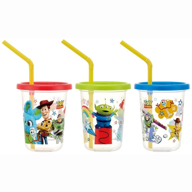 Disney Store - Drinking Cups with Straw [230ml] Set of 3 Toy Story 21 SIH2ST - Tableware