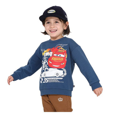 Disney Store - Babydoll Cars Luminous Sweater 0036K / Lightning McQueen Sweatshirt Material Sweater Without Hood Baby Size Children Boys - Sweater