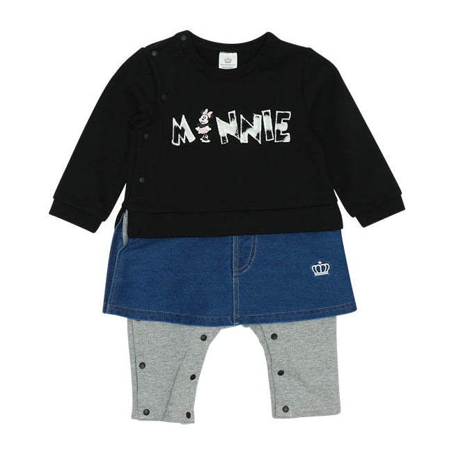 Disney Store - Minnie Animal Print Denim Overall 7539B - Overall