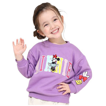 Disney Store - Babydoll Minnie Familien-Matching Bunter Logo Pullover 0044K / Babygröße Kinder Familien-Outfit Sweatshirt Langarmshirt Rundhalsausschnitt Semi-Wide - Oberteil