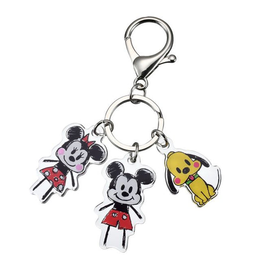 Disney Store - Mickey, Minnie, Pluto Keychain - Keychain