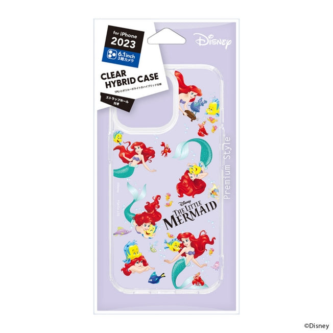 Disney Store - Ariel Clear Hybrid Case for iPhone 15 Pro - mobile phone case