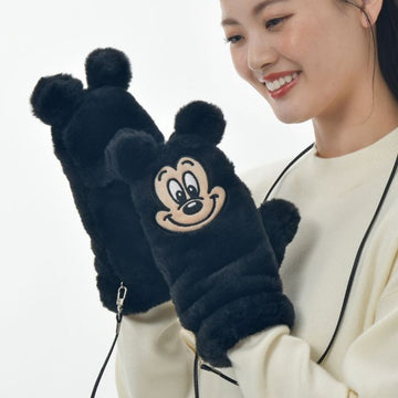 Disney Store - Mickey with Glove Strap Black Winter Park Fashion - Gloves