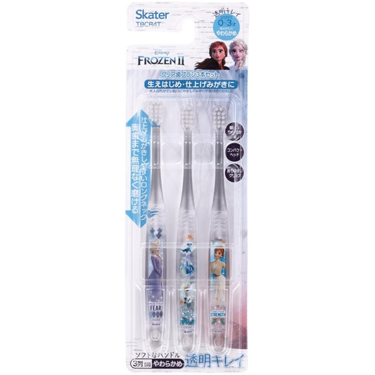 Die Eiskönigin 2 Clear Zahnbürste 3er-Set Japan Disney Store