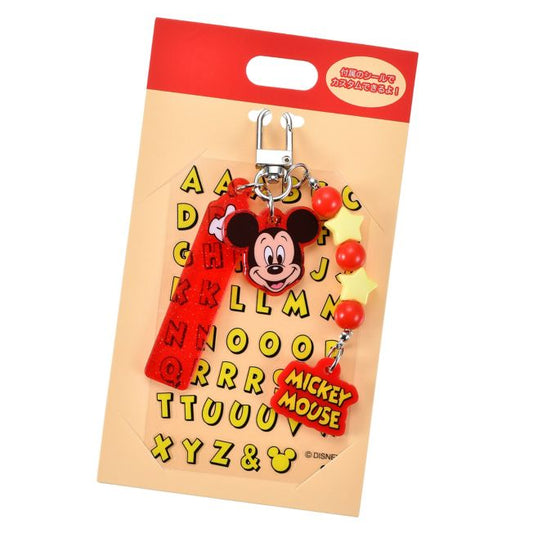 Disney Store - Mickey Mouse Keyring with Sticker Key chain Fes - Keyring