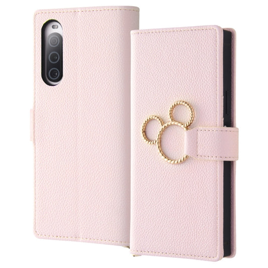 Disney Store - Disney Character Shockproof Leather Case KAKU Ring/Mickey Mitsumaru/Pink - Phone Case