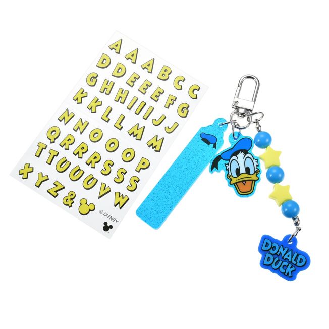 Disney Store - Donald Schlüsselanhänger mit Aufkleber Key Chain Fes - Accessoire