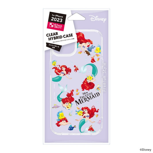 Disney Store - Ariel iPhone 15 Clear Hybrid Case - Mobile Phone Case