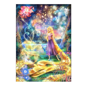 Disney Store - Rapunzel leuchtendes 500-teiliges Puzzle "Leuchtendes magisches Haar (Rapunzel)" - Puzzlespiel