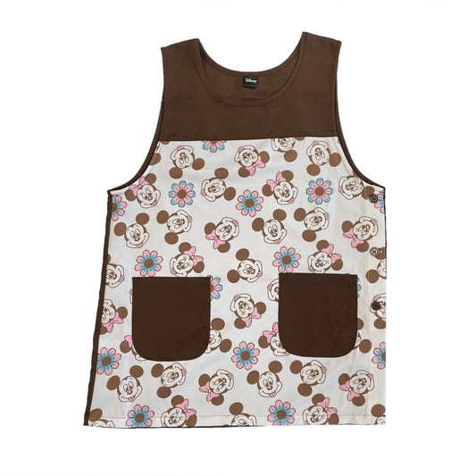 Disney Store - Mickey &amp; Minnie Overall Pattern Apron - Kitchen Accessory