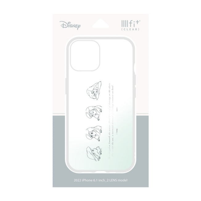 Disney Store - Ariel IIIIfit Clear (Einfach passend) iPhone 13 / 14 (6.1 Zoll) Fall DNG-23AR - Handyhülle