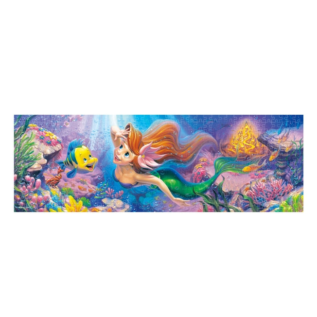 Disney Store - Die kleine Meerjungfrau Stained Art Puzzle 456 Stück "Zum Sehnsuchtsort... (Die kleine Meerjungfrau)" - Puzzlespiel