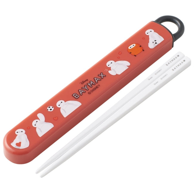 Disney Store - Antibacterial Dishwasher Safe Chopsticks &amp; Sliding Chopstick Box Set [16.5cm] Baymax ABS2AMAG - Kitchen Accessory