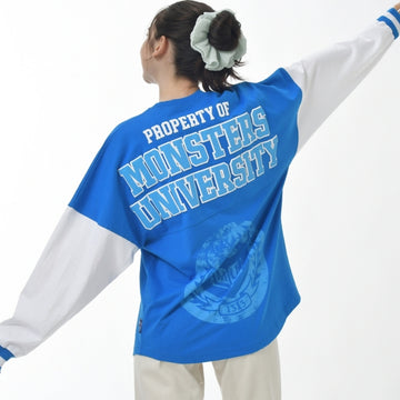 Disney Store - Spirit Jersey Monsters University Long Sleeve T-Shirt Blue L - Clothing