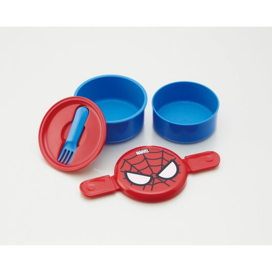 Disney Store - MARVEL Spider-Man Round 2 Tier Lunch Box [with Mini Fork] ONWR1 - Lunch Box