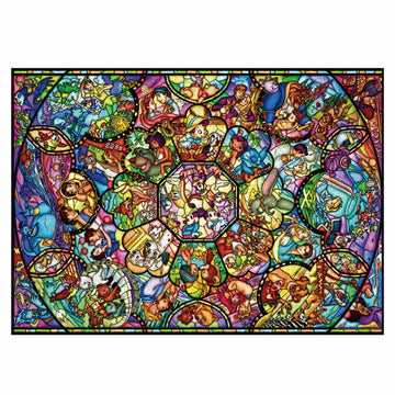 Disney Store - All Character 2000 Stück Puzzle "All Star Stained Glass" - Puzzle