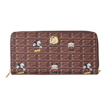 Disney Store - Mickey &amp; Minnie/Round Zip Wallet Chocolate - Wallet