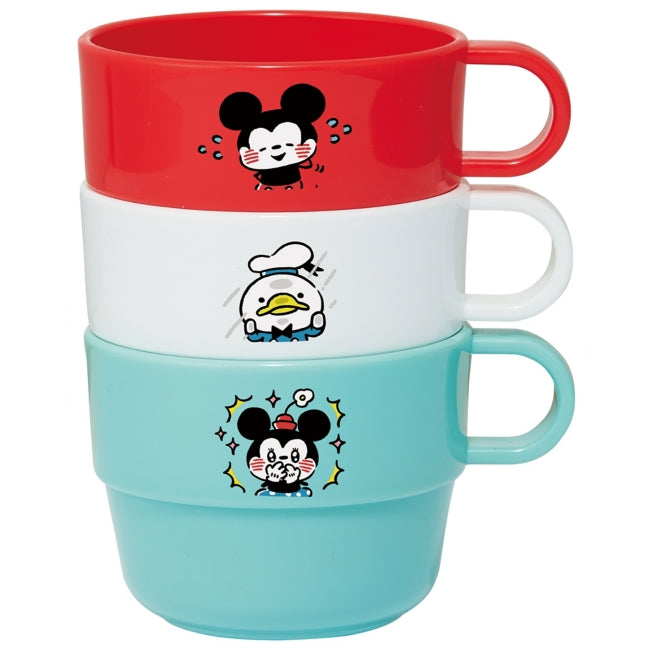 Disney Store - Set of 3 stacking cups Kanahei MK Friends - tableware