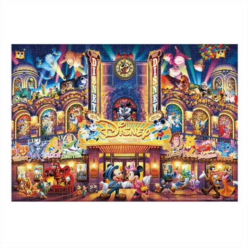 Disney Store - Disney All Character Stained Art Jigsaw Puzzle 500 Pieces "Disney Dream Theater" - Puzzle