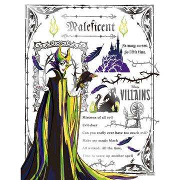 Disney Store - Yano Man Maleficent Puzzle Petit (Kleine Teile) 300 Stück Schwarz Silber/Maleficent 16,5x21,5cm - Puzzle