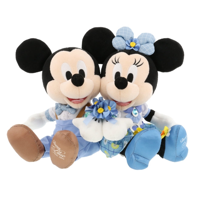 Disney Store - Plush Set of 2 Mickey Minnie Disney Blue Ever After - Toys