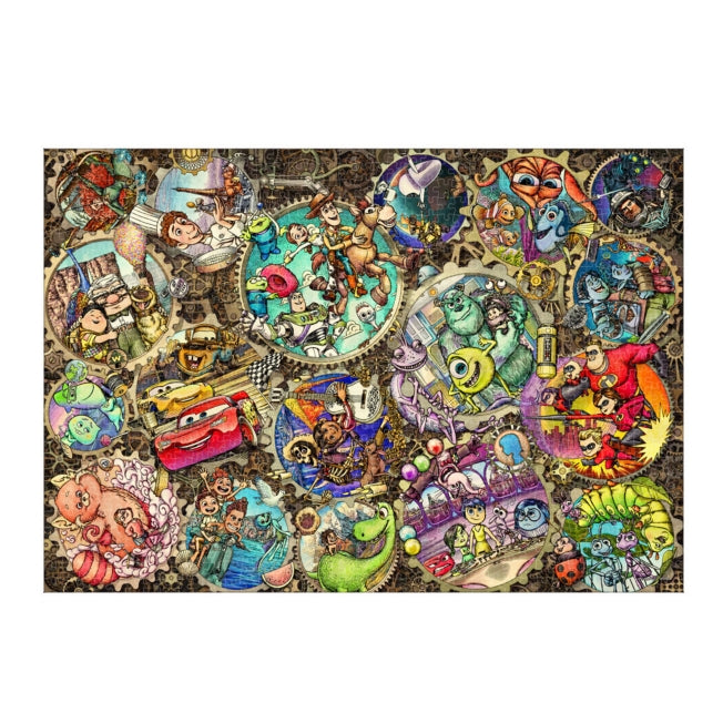 Disney Store - Pixar Puzzle 1000 pieces "Gear World (Pixar Characters)" - Puzzle