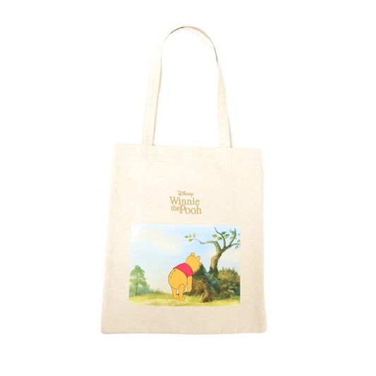 Disney Store - Accommode Winnie the Pooh Piglet Eeyore Canvas Tote Bag - Einkaufstasche Japan Disney Store