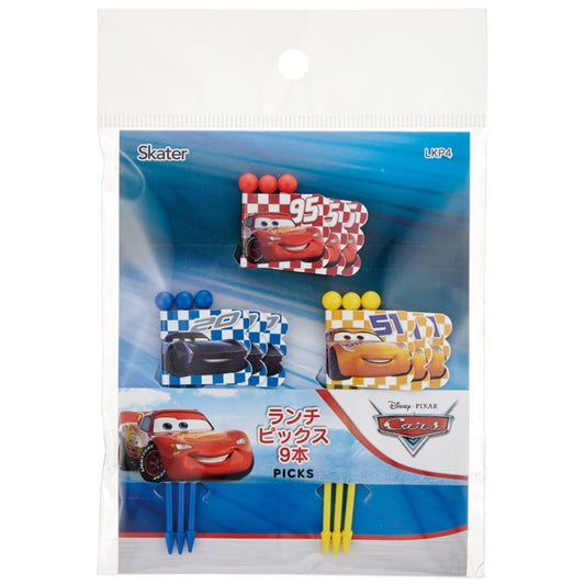 Disney Store - Lunchpicks 9 Stück [3 Muster x 3 Stück] Cars 22 LKP4 - Küchenaccessoire